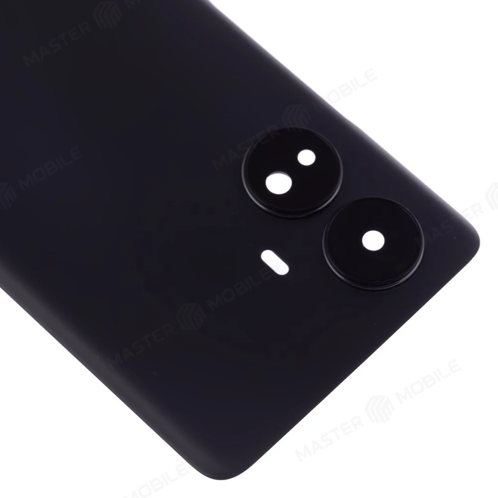 Задняя крышка для Realme 10 Pro+ 5G (RMX3686/RMX3687) (черный) (в сборе со стеклом камеры) фото №3