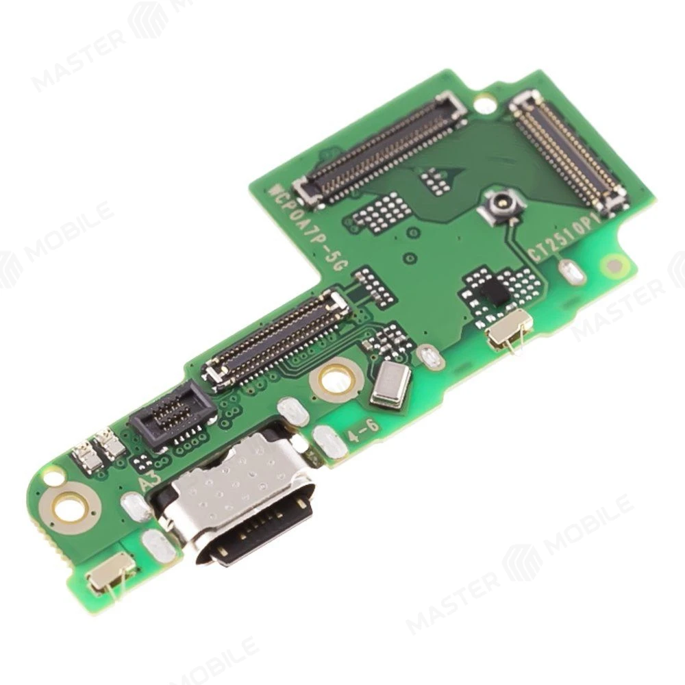 Нижняя плата для Tecno Pova 7 Pro 5G (LJ8) с комп. + разъем зарядки + микрофон + разъем SIM фото №3