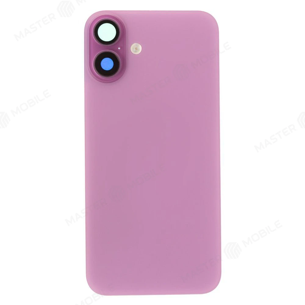 Задняя крышка для Apple iPhone 16 Plus (розовый) (в сборе со стеклом камеры и шлейфом) (Premium)  фото №1