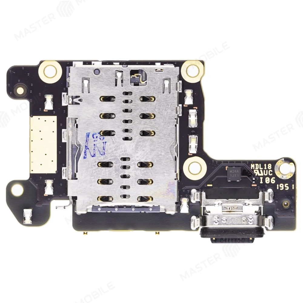 Нижняя плата для Xiaomi Mi 9T (M1903F10G) / Mi 9T Pro (M1903F11G) / Redmi K20 и др. с комп. + разъем зарядки + микрофон + разъем SIM (ORIG100)  фото №2