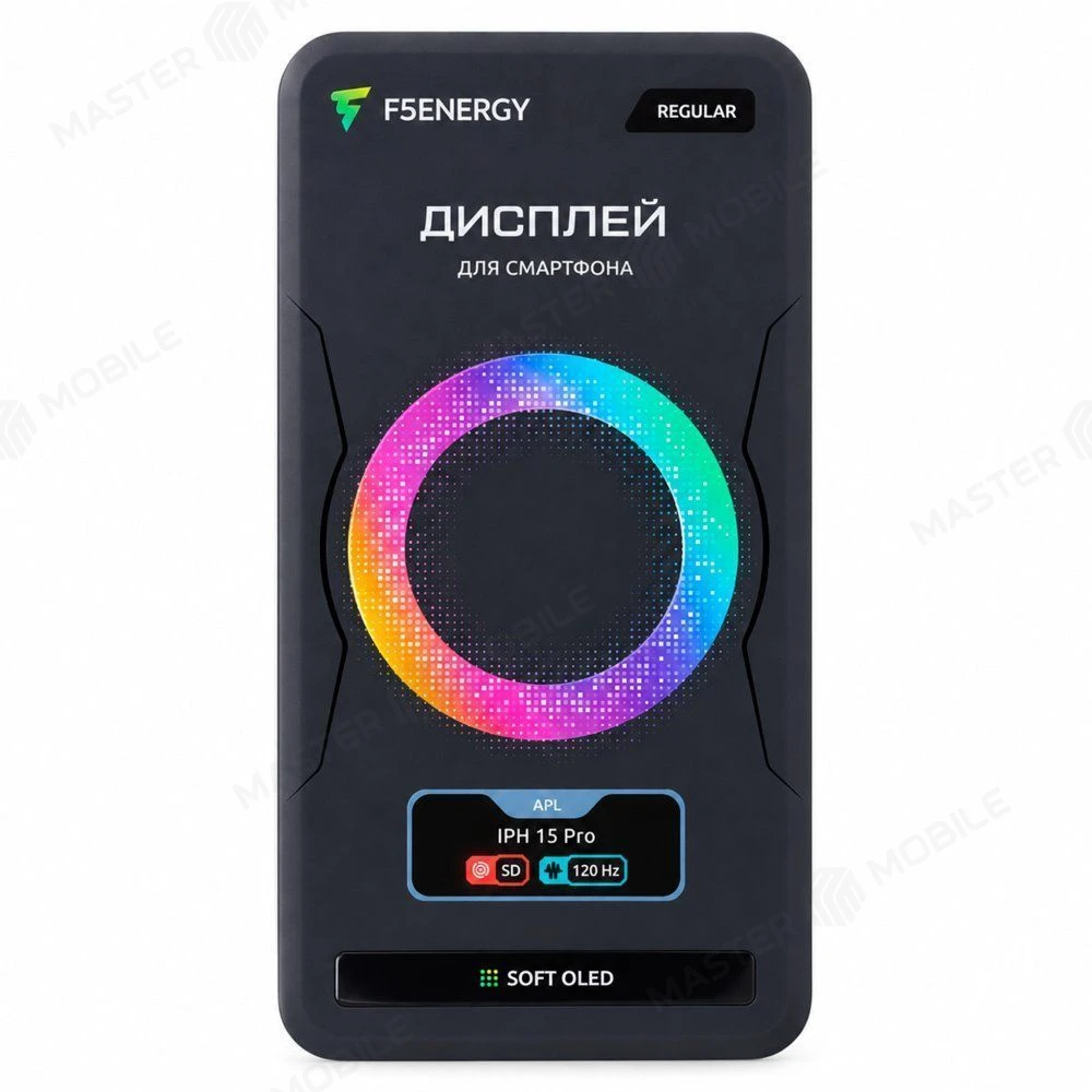 Дисплей для Apple iPhone 15 Pro + тачскрин (черный) (F5ENERGY) (Soft Oled) (с верификацией) (REGULAR) фото №5