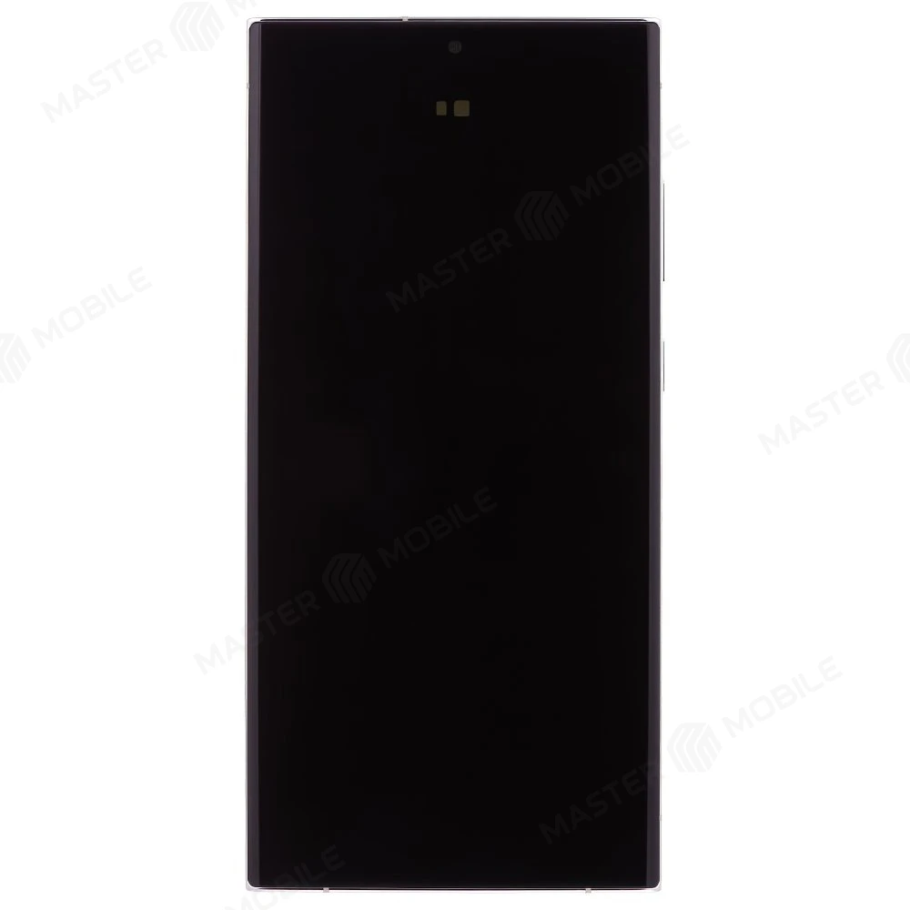 Дисплей для Samsung S918 Galaxy S23 Ultra + тачскрин (серебристый) (в рамке) (ORIG100) (возможен дефект ЛКП) фото №1