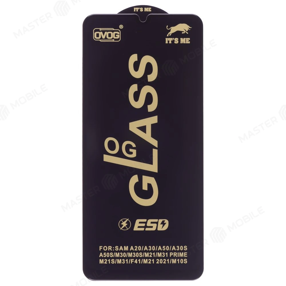 Защитное стекло OG Glass для Samsung A205 Galaxy A20 / A305 Galaxy A30 / A505 Galaxy A50 / M215 Galaxy M21 / M305 Galaxy M30 и др. (черный)