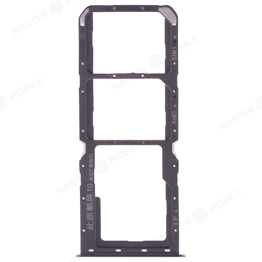 Держатель сим-карты для Realme C21Y (RMX3261/RMX3263) (черный)
