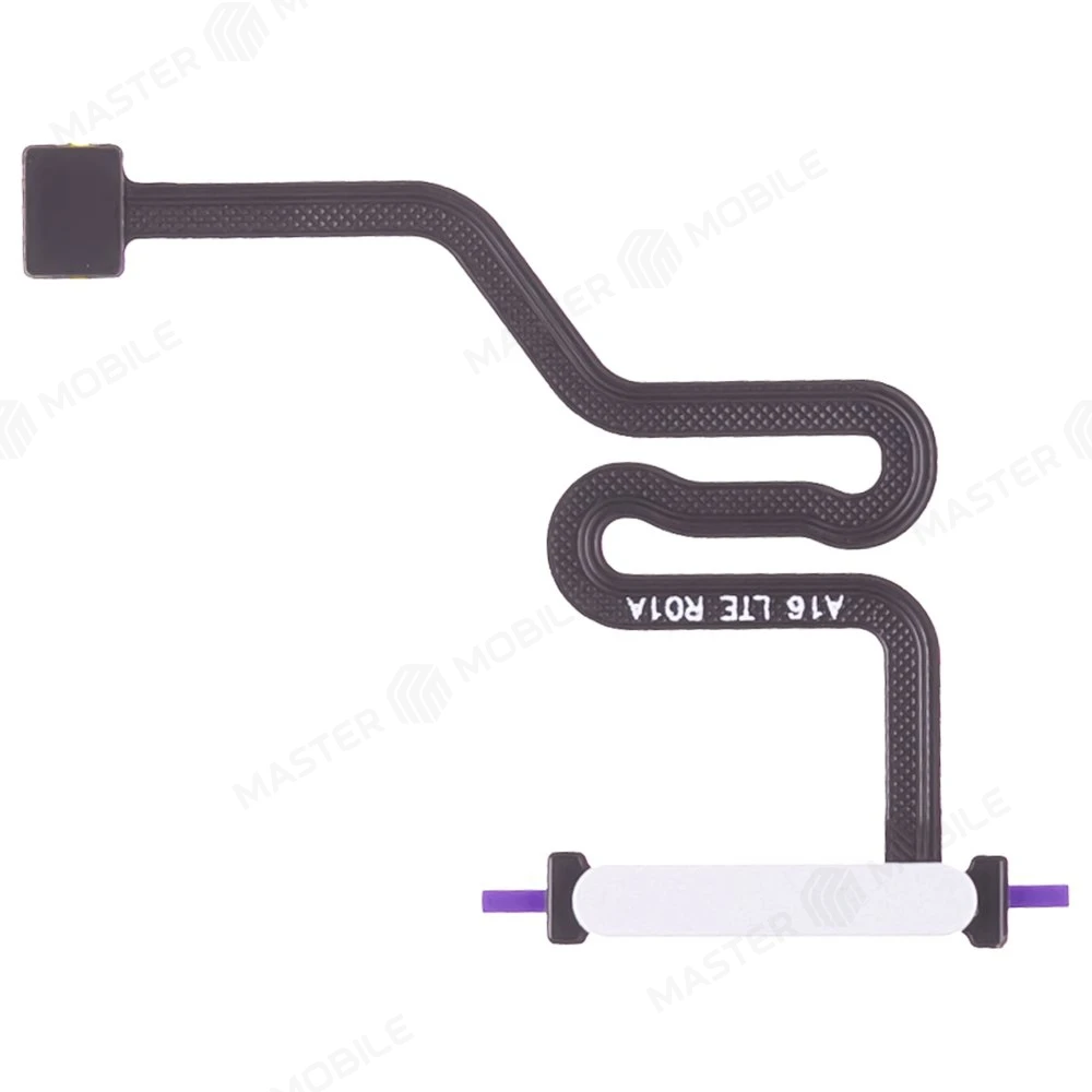 Шлейф для Samsung A165 Galaxy A16 4G с комп. + сканер отпечатка пальца (серебристый) фото №1