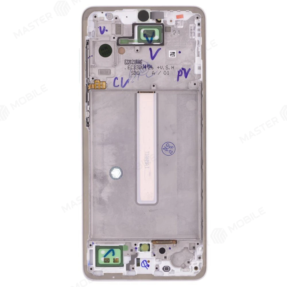 Дисплей для Samsung A336 Galaxy A33 5G + тачскрин (серебристый) (в рамке) (OLED) (Full Size) фото №2