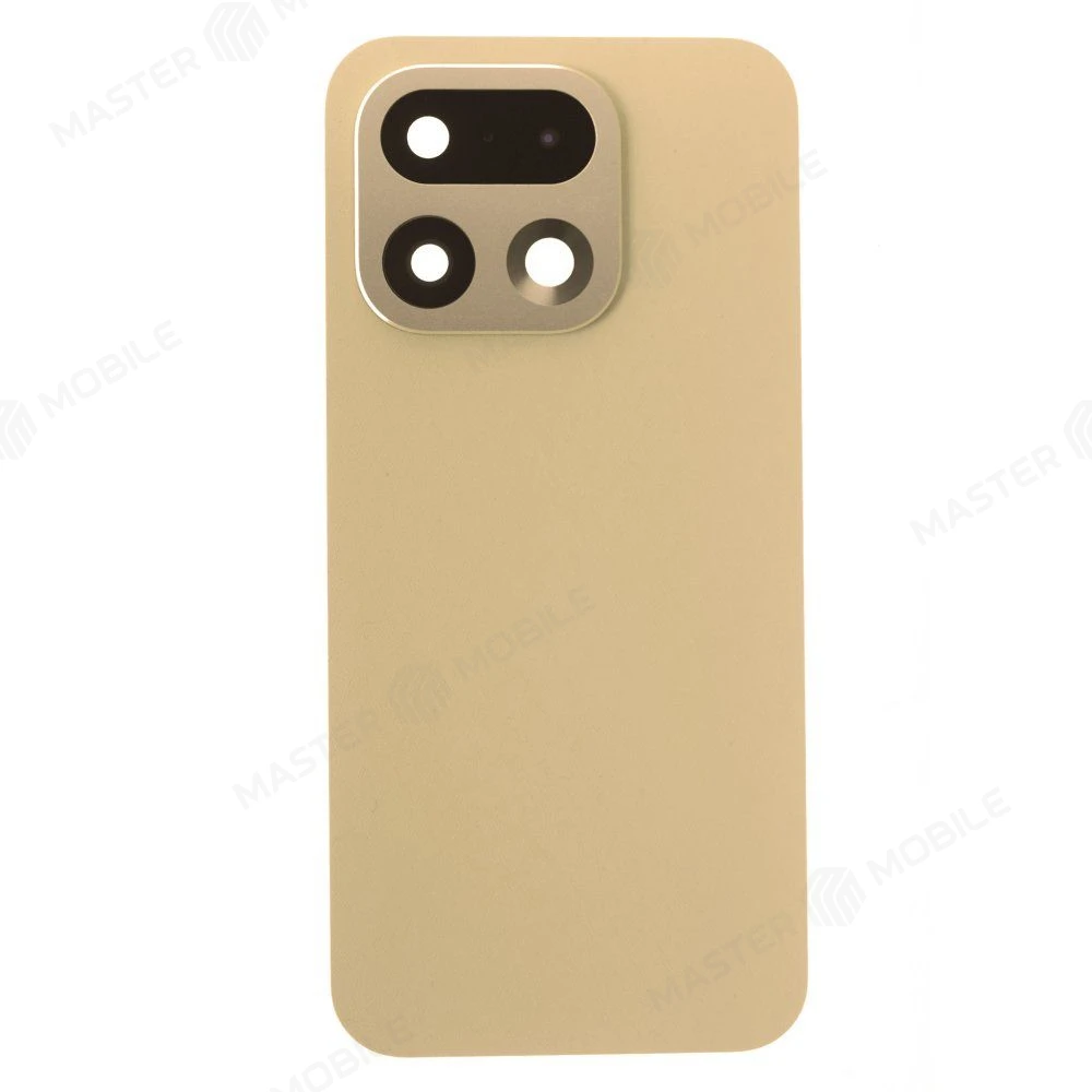 Задняя крышка для Realme 16 Pro (RMX5120) (золотистый) (в сборе со стеклом камеры) (ORIG100) фото №1