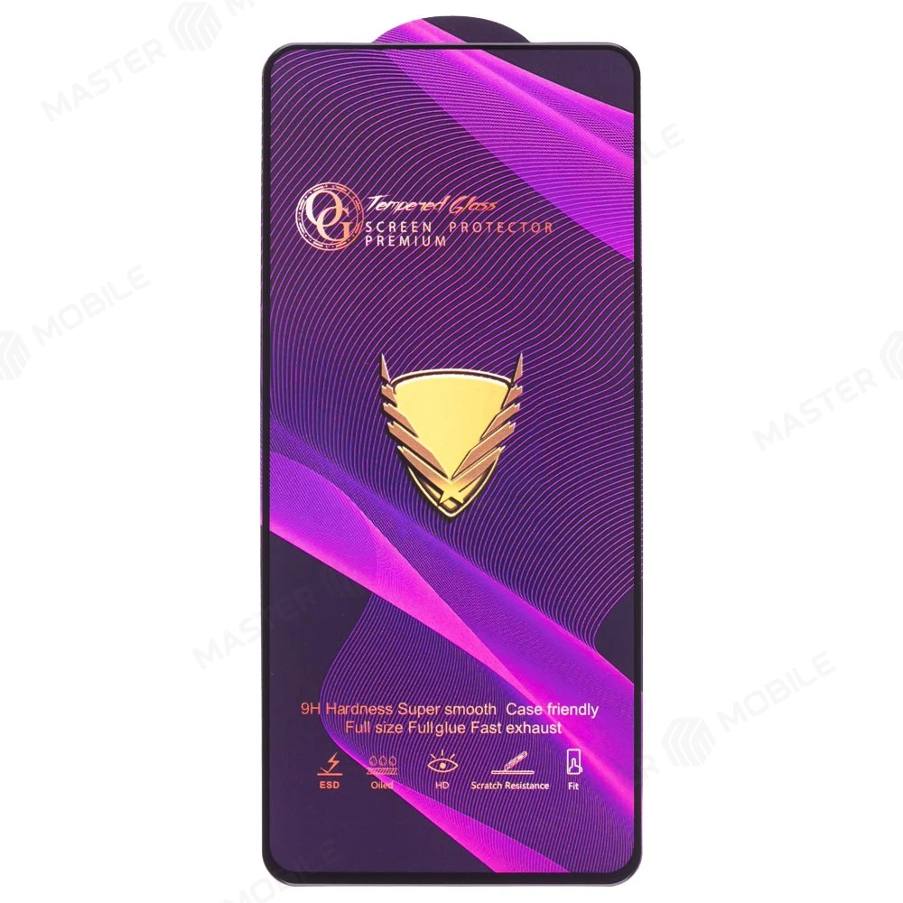 Защитное стекло OG Glass (3 в 1) для Xiaomi Redmi Note 14 4G (24117RN76O) (черный)