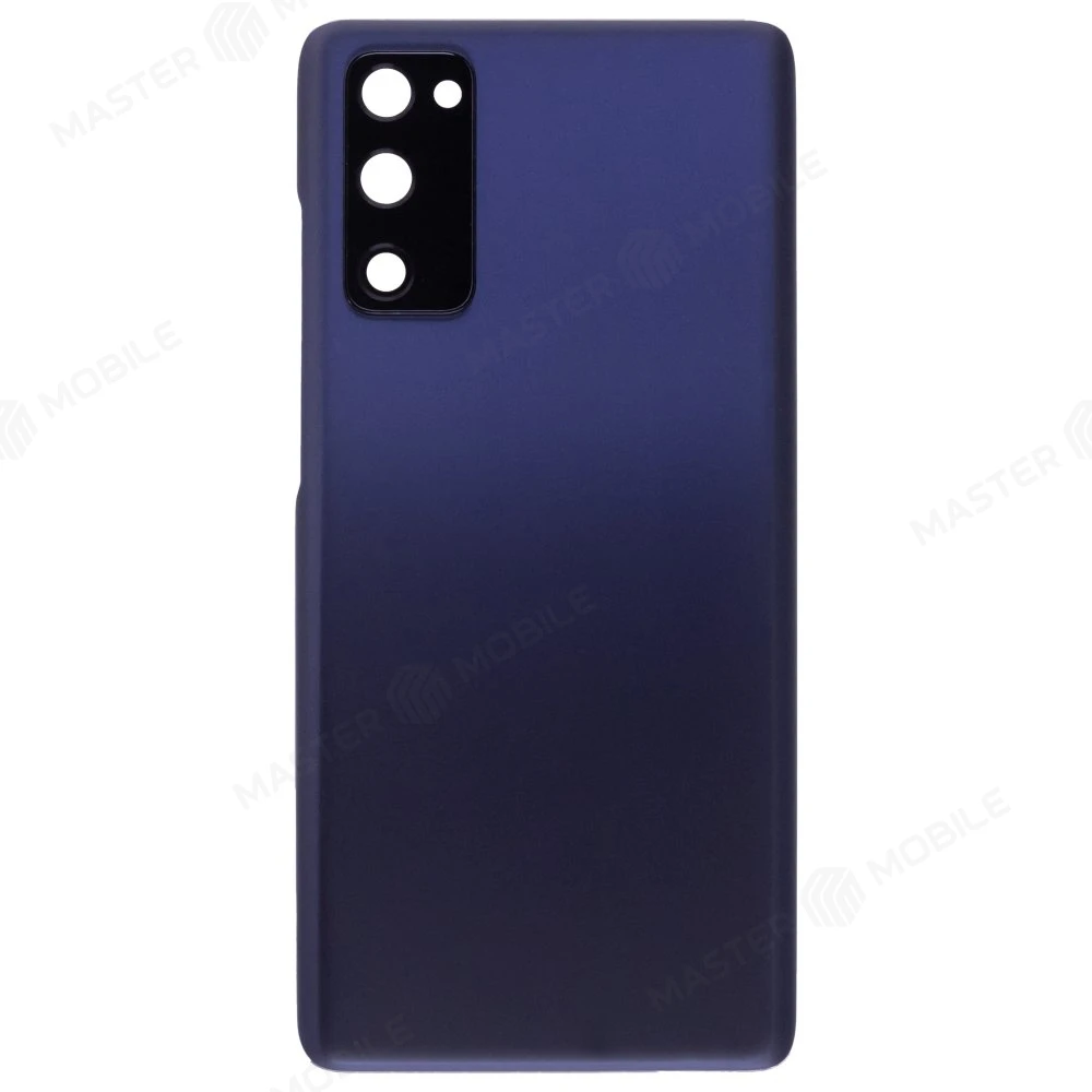 Задняя крышка для Samsung G780 Galaxy S20 FE (синий) (в сборе со стеклом камеры)