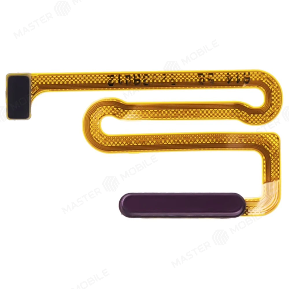 Шлейф для Samsung A145F Galaxy A14 4G / A146B Galaxy A14 5G с комп. + сканер отпечатка пальца (кнопка включения) (красный) фото №1