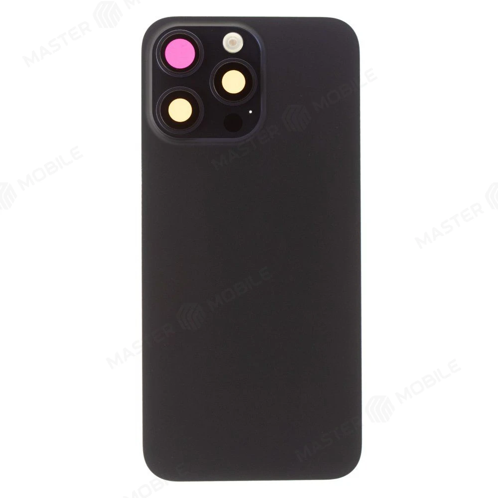 Задняя крышка для Apple iPhone 15 Pro Max (синий) (в сборе со стеклом камеры и шлейфом) (Premium)  фото №1