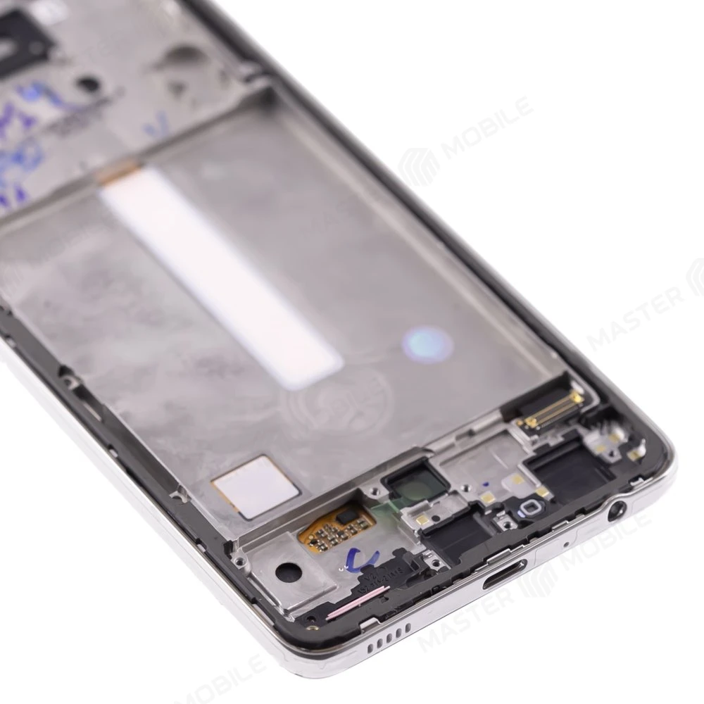 Дисплей для Samsung A525 Galaxy A52 / A526 Galaxy A52 5G / A528 Galaxy A52s + тачскрин (серебристый) (в рамке) (ORIG100) (SP) фото №4