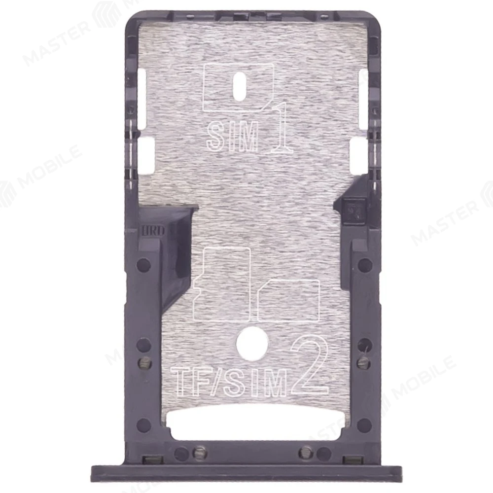 Держатель сим-карты + карты памяти (MicroSD) для Xiaomi Redmi 4A (черный)  фото №1