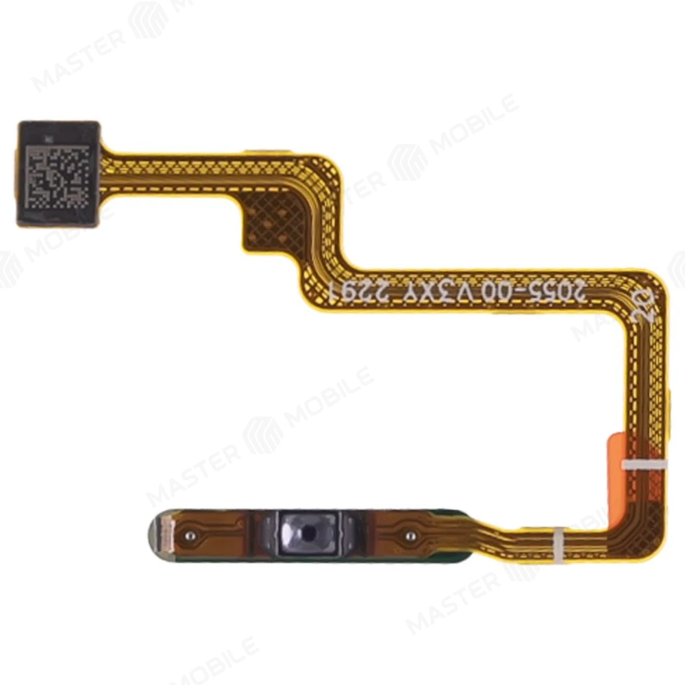 Шлейф для Xiaomi Poco F4 (22021211RG) с комп. + сканер отпечатка пальца (на кнопку включения) (голубой) фото №2