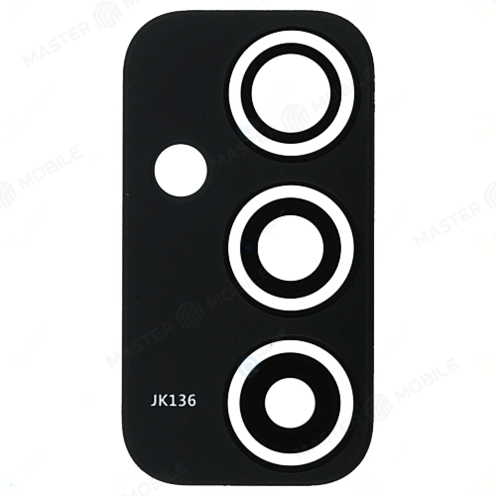 Стекло задней камеры для Samsung M526 Galaxy M52 5G (без рамки) (черный) фото №2