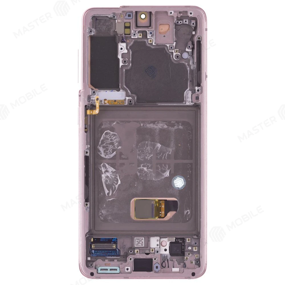 Дисплей для Samsung G991 Galaxy S21 + тачскрин (фиолетовый) (в рамке) (ORIG100) (возможен дефект ЛКП) фото №2