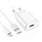 Сетевое зарядное устройство Hoco C109A USB 20W + кабель USB - MicroUSB (белый) фото №4