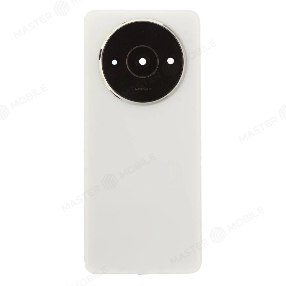 Задняя крышка для Xiaomi Redmi A3x (24048RN6CG) (белый) (в сборе со стеклом камеры) (ORIG100) фото №1