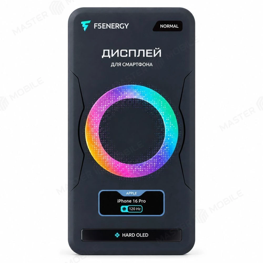 Дисплей для Apple iPhone 16 Pro + тачскрин (черный) (F5ENERGY) (Hard Oled) (площадка под IC) (NORMAL) фото №5