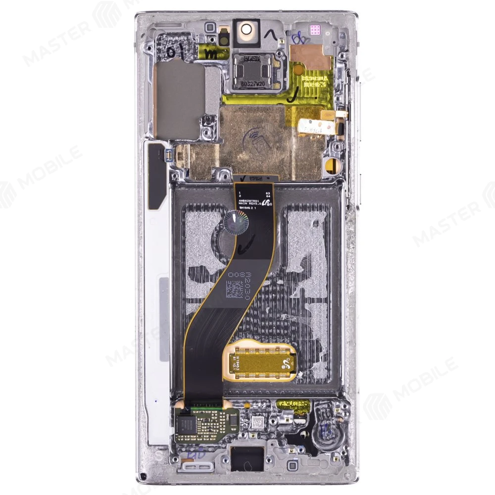 Дисплей для Samsung N970 Galaxy Note 10 + тачскрин (серебристый) (в рамке) (ORIG100) (возможен дефект ЛКП) фото №2