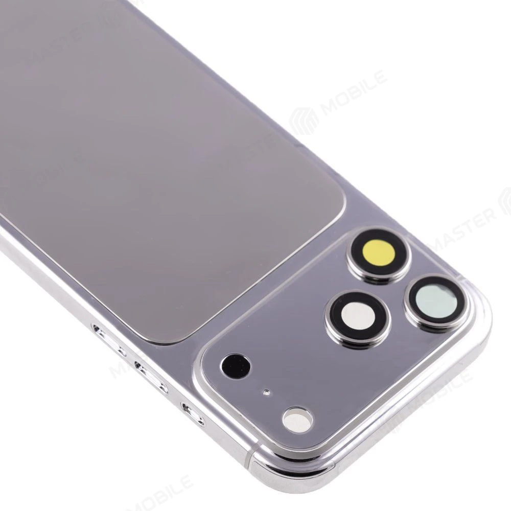 Корпус для Apple iPhone 17 Pro Max (SIM + eSIM) (серебристый) (Premium) (24K GOLD) фото №2