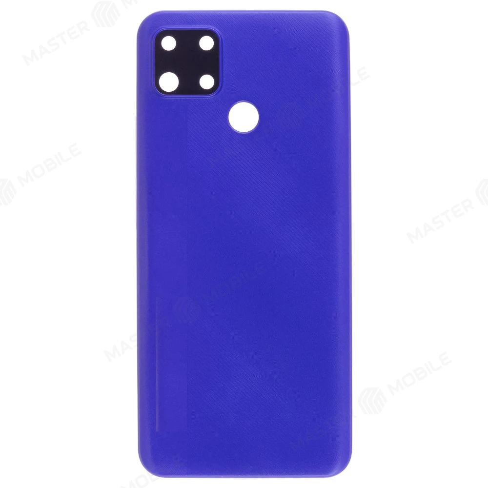Задняя крышка для Realme C25 (RMX3191) / C25S (RMX3195) (синий) (в сборе со стеклом камеры)