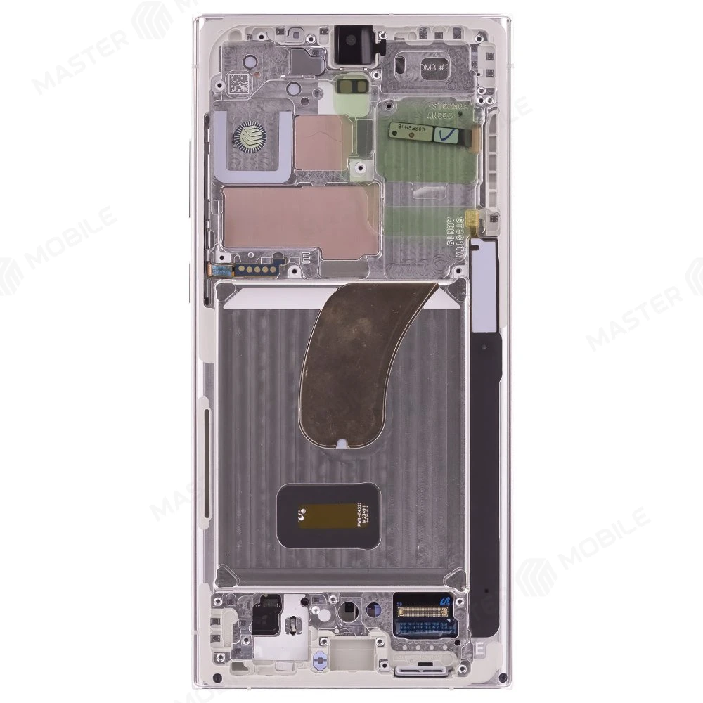 Дисплей для Samsung S918 Galaxy S23 Ultra + тачскрин (серебристый) (в рамке) (ORIG100) (возможен дефект ЛКП) фото №2