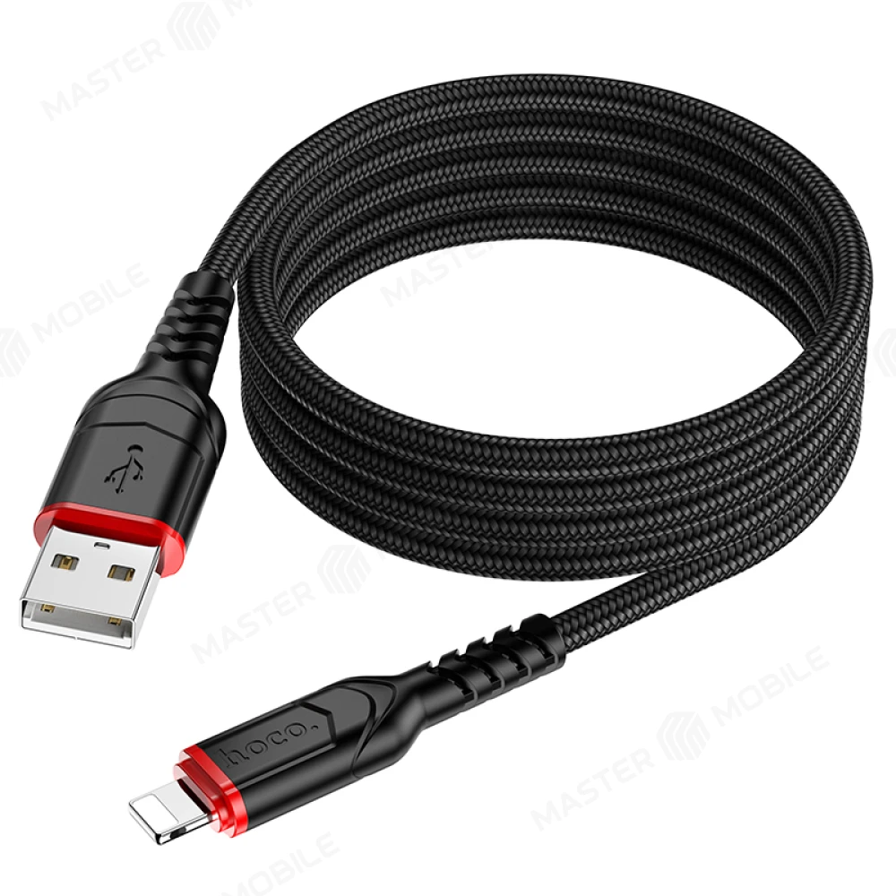 Дата-кабель Hoco X59 USB - Lightning 1 м (черный) фото №2