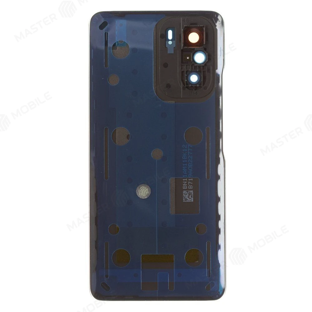 Задняя крышка для Xiaomi Poco F3 (M2012K11AG) (черный) (в сборе со стеклом камеры) (ORIG100)  фото №2