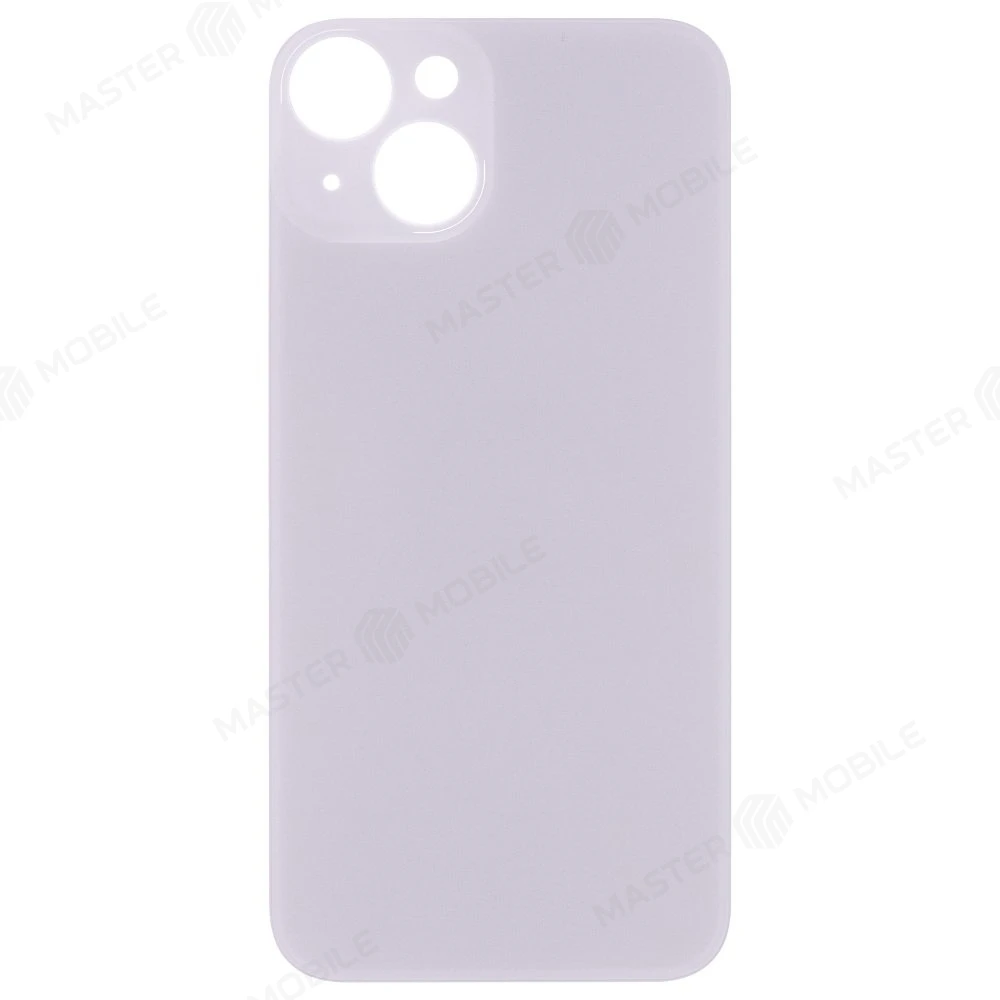 Задняя крышка для Apple iPhone 14 (белый) (с широким отверстием) (Premium)