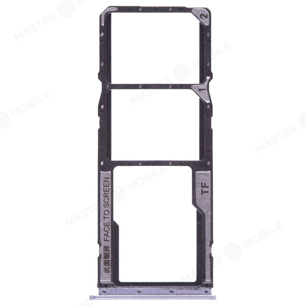 Держатель сим-карты для Xiaomi Poco M5s (2207117BPG) (серебристый) фото №1