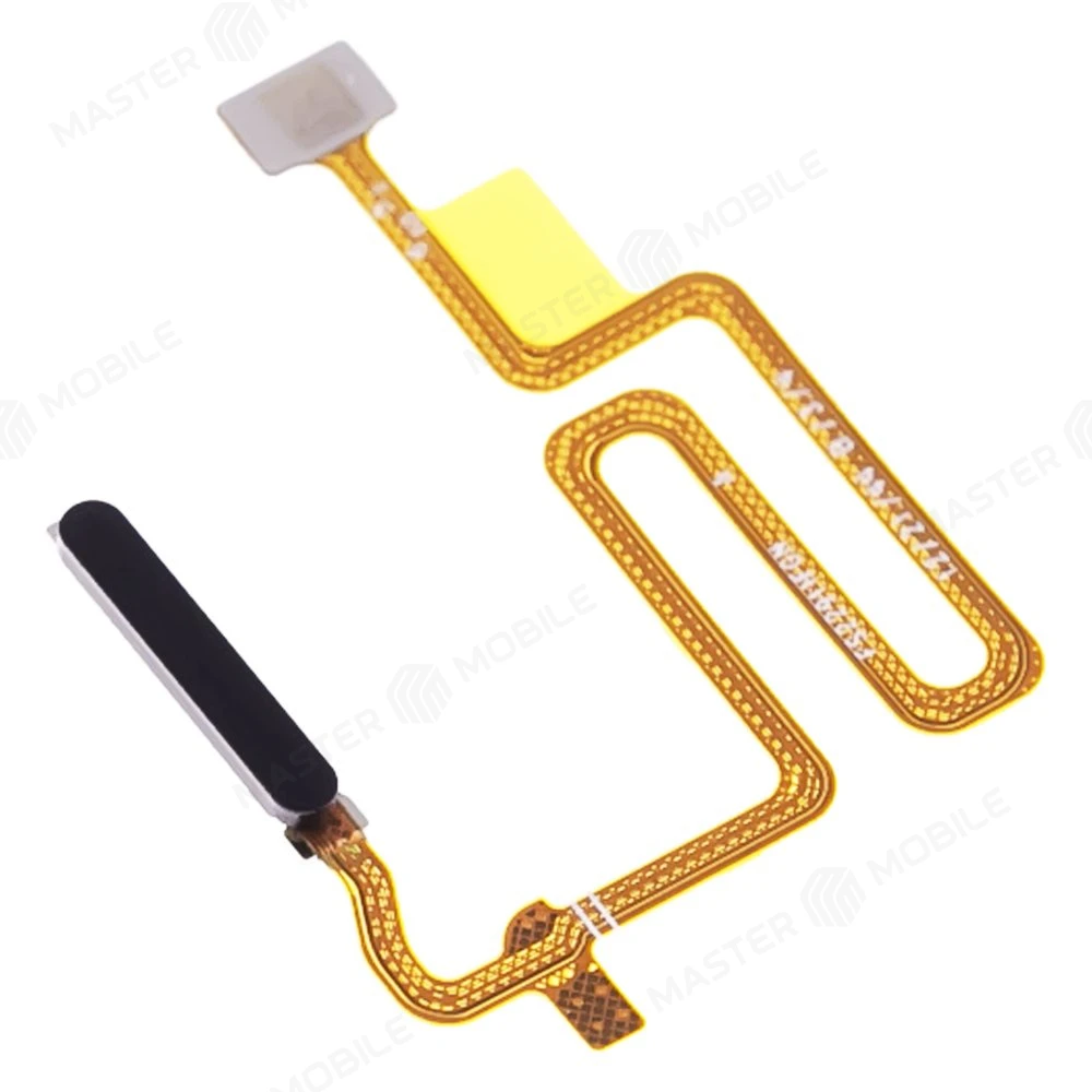 Шлейф для Realme 8 5G (RMX3241) с комп. + сканер отпечатка пальца (черный) фото №3