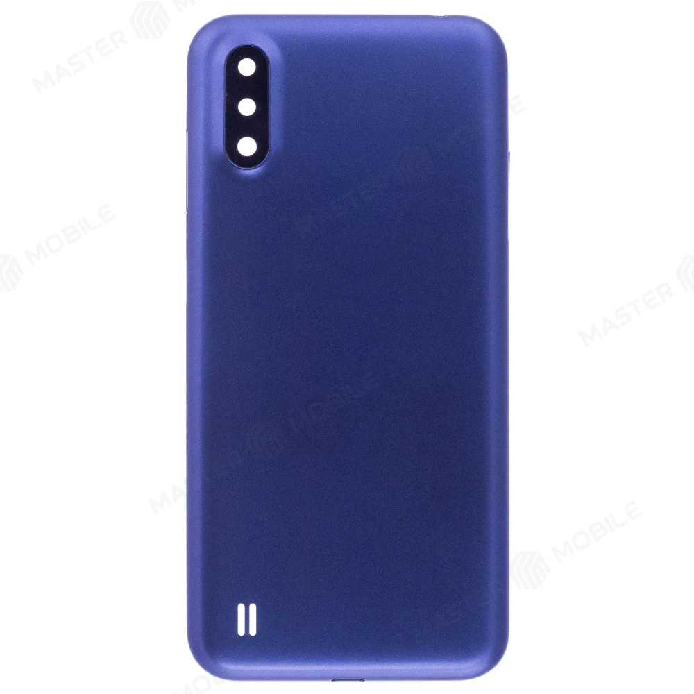 Задняя крышка для Samsung A015 Galaxy A01 (синий) (в сборе со стеклом камеры)