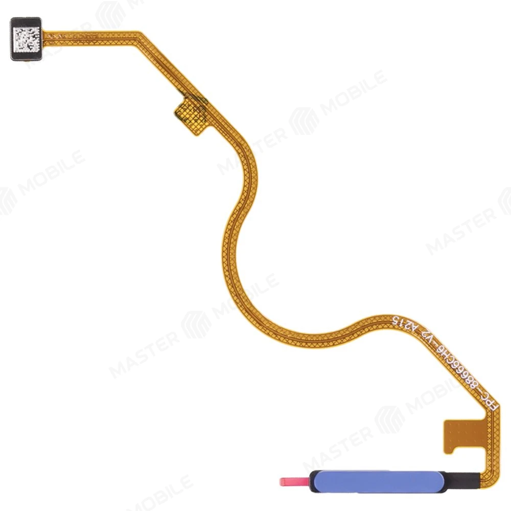 Шлейф для Infinix Hot 20 (X6826B) с комп. + сканер отпечатка пальца (голубой) фото №1