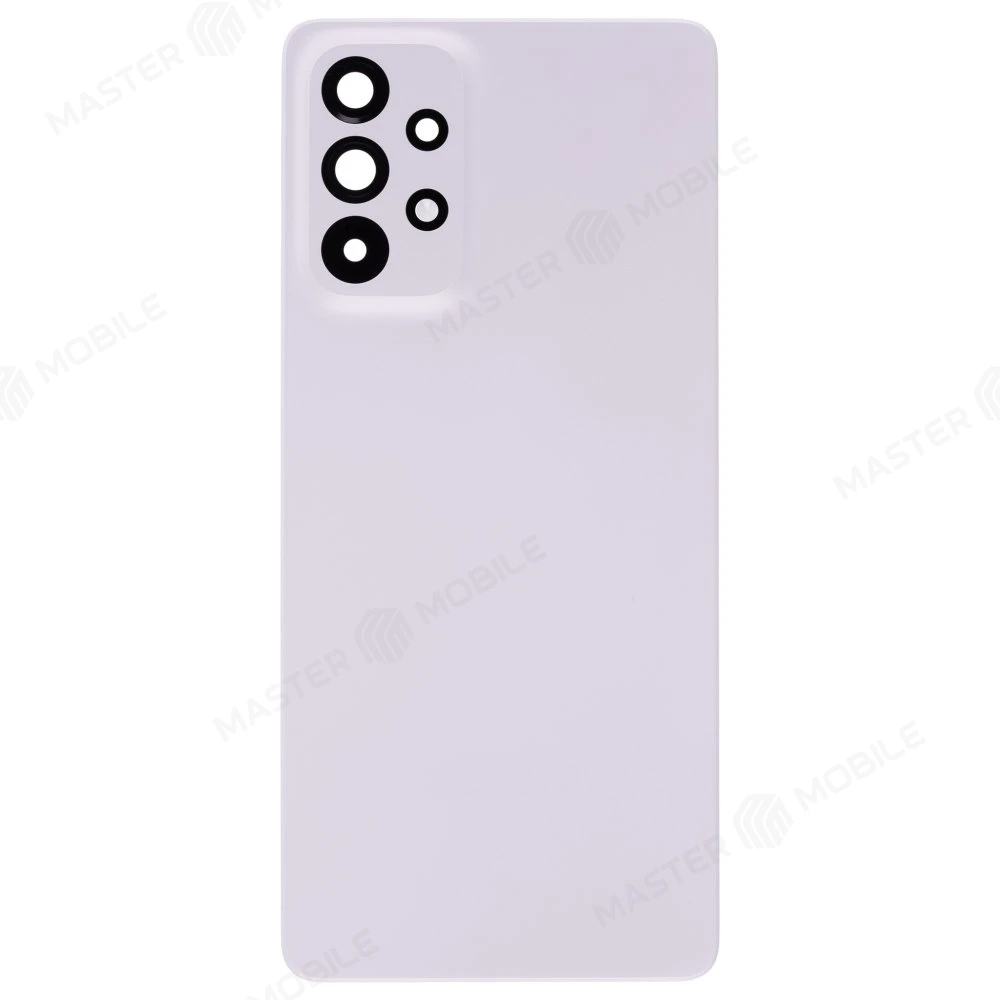 Задняя крышка для Samsung A736 Galaxy A73 5G (белый) (в сборе со стеклом камеры)