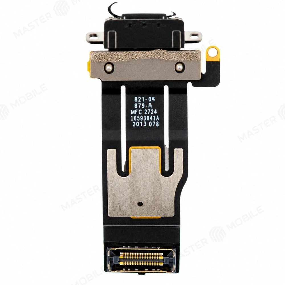 Шлейф для Apple iPad Pro 13.0 (2024) (A2925/A2926/A3007) / iPad Pro 13.0 (2025) (A3360/A3361/A3362) с комп. + разъем зарядки (черный) (ORIG100) фото №2