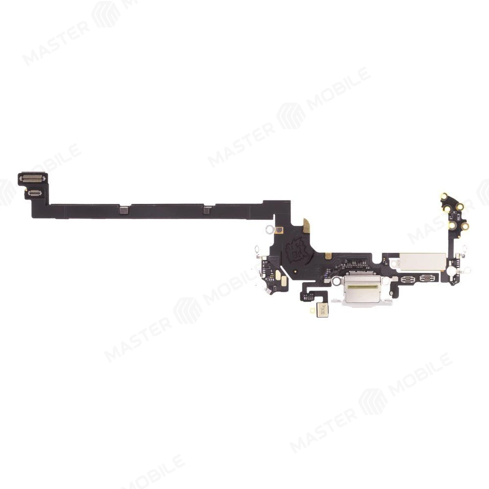 Шлейф для Apple iPhone 17 Pro (eSIM) с комп. + разъем зарядки + микрофон (белый) (ORIG100) фото №1