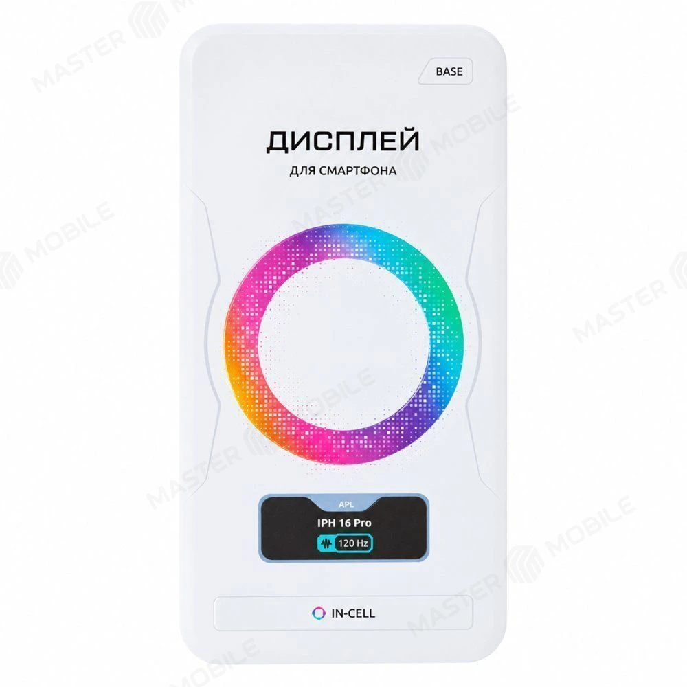 Дисплей для Apple iPhone 16 Pro + тачскрин (черный) (F5ENERGY) (In-Cell) (площадка под IC) (BASE) фото №5