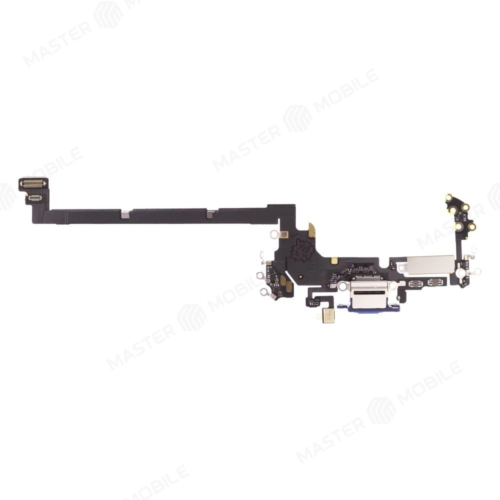 Шлейф для Apple iPhone 17 Pro (eSIM) с комп. + разъем зарядки + микрофон (синий) (ORIG100) фото №1