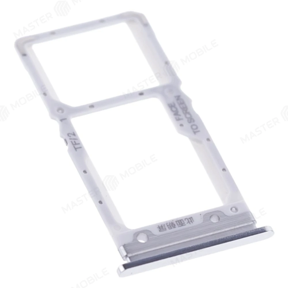 Держатель сим-карты для Xiaomi Mi 9 Lite (M1904F3BG) (белый)  фото №3