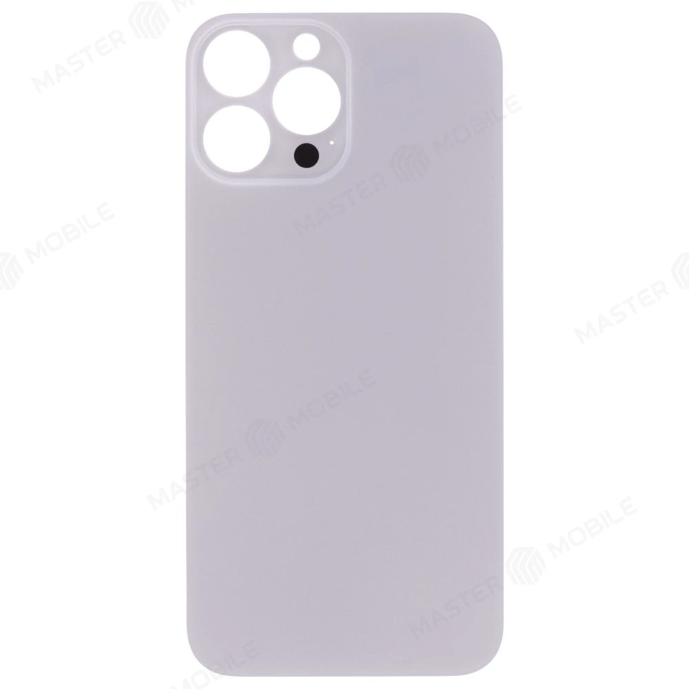 Задняя крышка для Apple iPhone 13 Pro Max (белый) (с широким отверстием) (Premium)