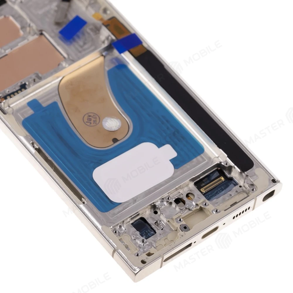 Дисплей для Samsung S918 Galaxy S23 Ultra + тачскрин (серебристый) (в рамке) (OLED) (Full Size) фото №4