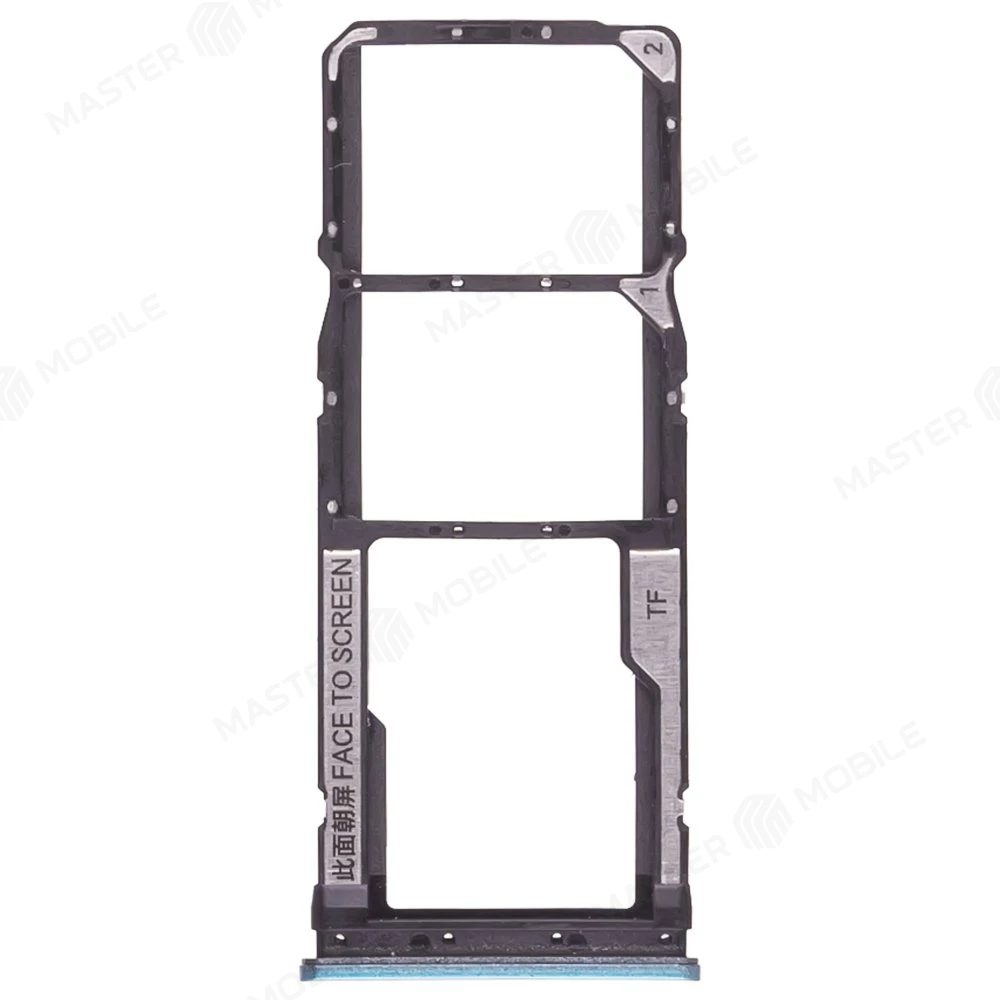 Держатель сим-карты для Xiaomi Redmi Note 9 Pro (M2003J6B2G) / Redmi Note 9S (M2003J6A1G) (зеленый)