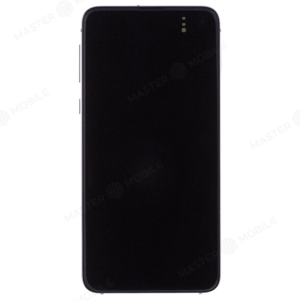 Дисплей для Samsung G970 Galaxy S10e + тачскрин (серебристый) (в рамке) (ORIG100)