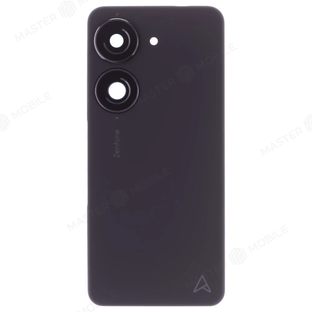 Задняя крышка для Asus ZenFone 10 (AI2302) (черный) (в сборе со стеклом камеры)  фото №1
