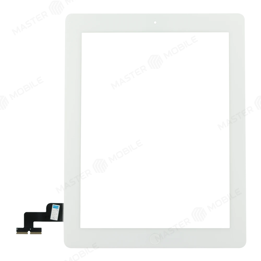 Тачскрин для Apple iPad 2 (A1395/A1396/A1397) + кнопка Home (белый) (Premium)