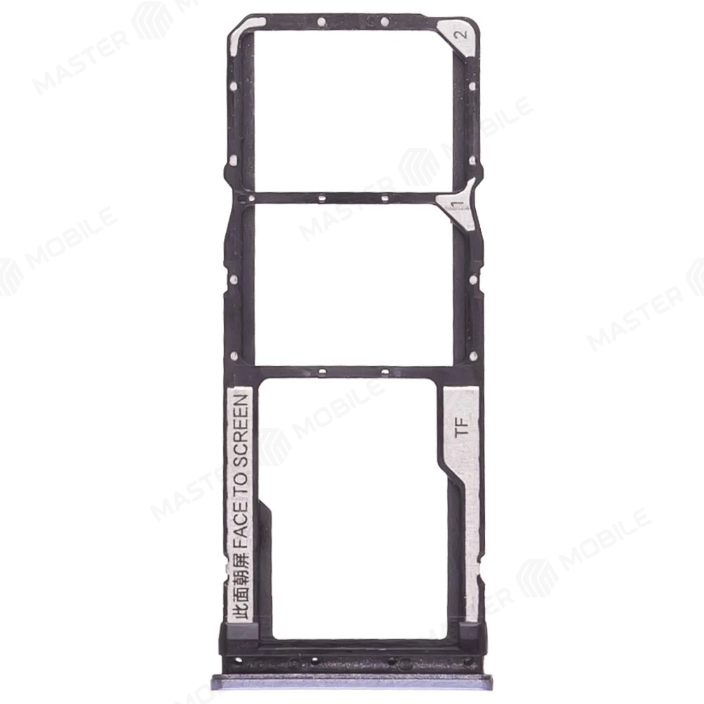 Держатель сим-карты для Xiaomi Redmi Note 9 Pro (M2003J6B2G) / Redmi Note 9S (M2003J6A1G) (серый)