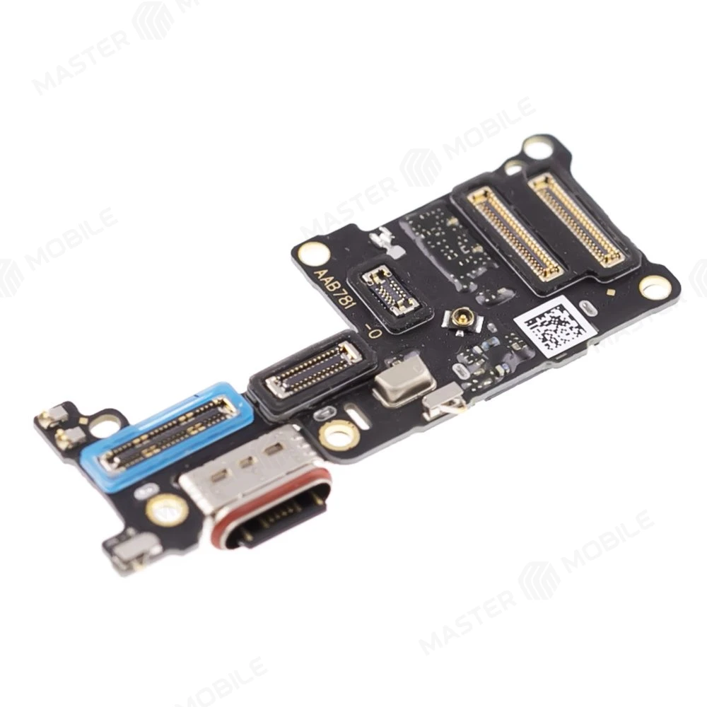 Нижняя плата для Realme GT 6 China (RMX3800) с комп. + разъем зарядки + микрофон + разъем SIM (ORIG100) фото №3