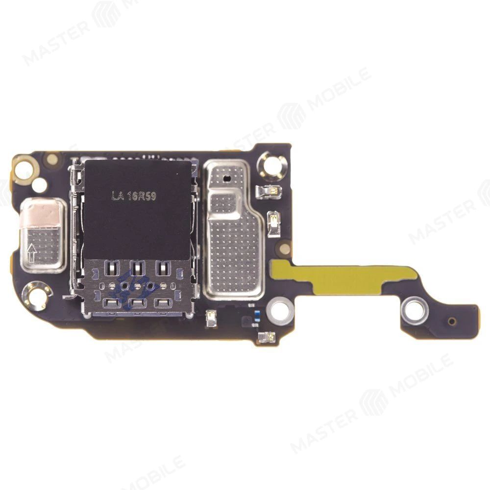 Нижняя плата для Xiaomi Mi 11 Ultra (M2102K1G) / Mi 11 Pro (M2102K1AC) с комп. + разъем SIM + считыватель карты памяти + микрофон (ORIG100) фото №2