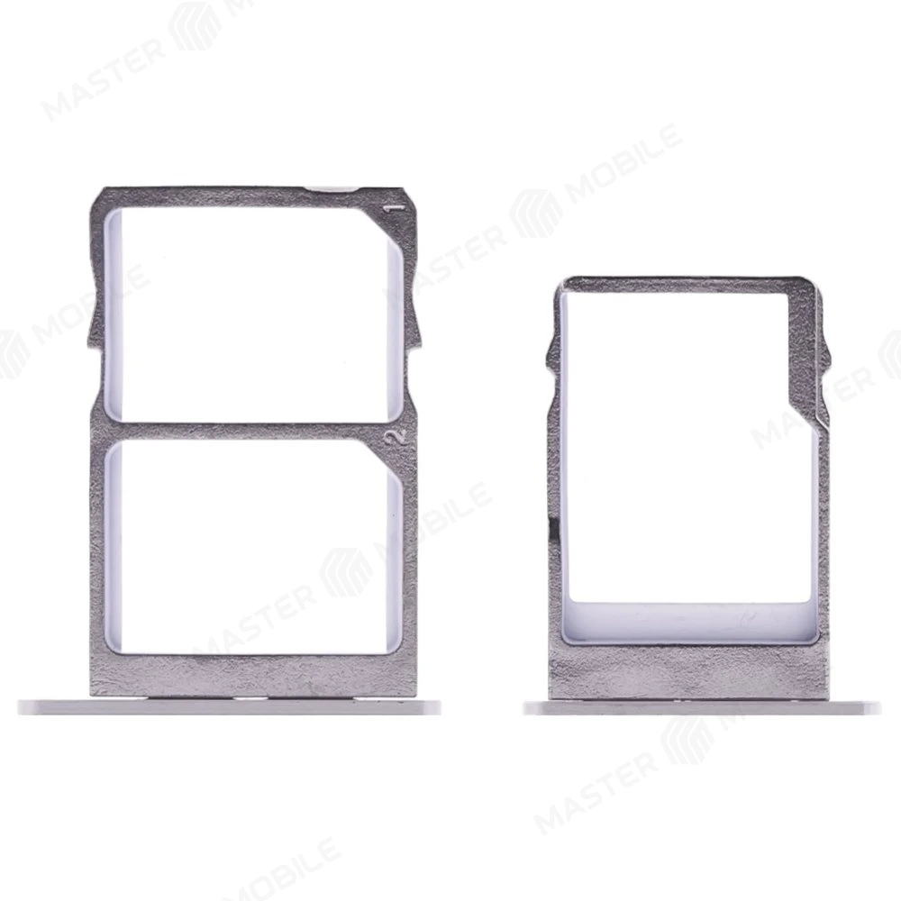 Держатель сим-карты для Nokia 3 (TA-1032) (серебристый) фото №1